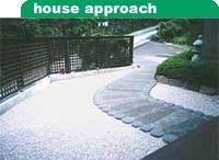 entrance approach(plastering method)